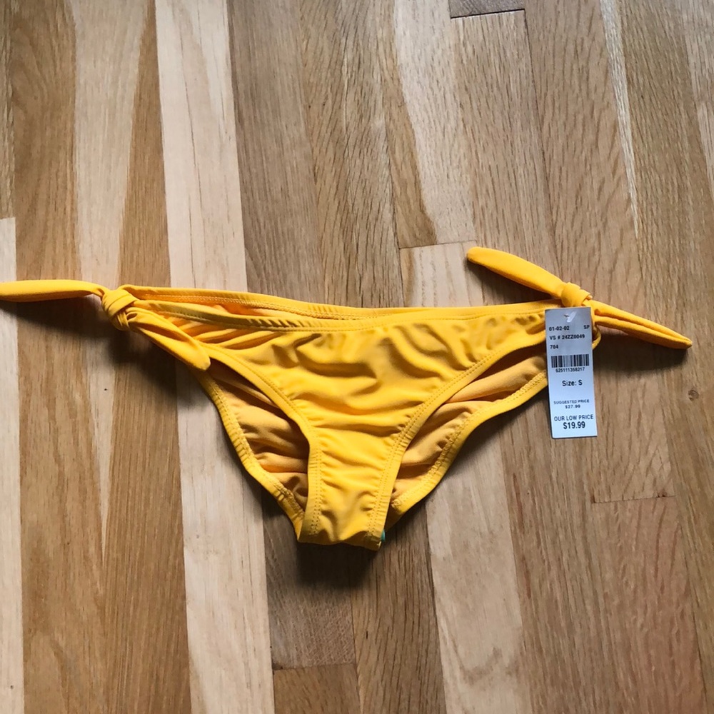 Hot Water Yellow Bikini Bottoms